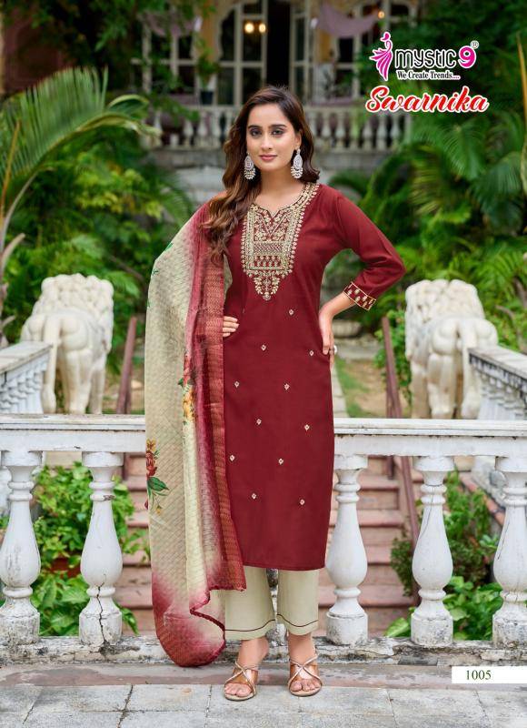 Mystic9 swarnika vol 1 Wholesale Kurti market